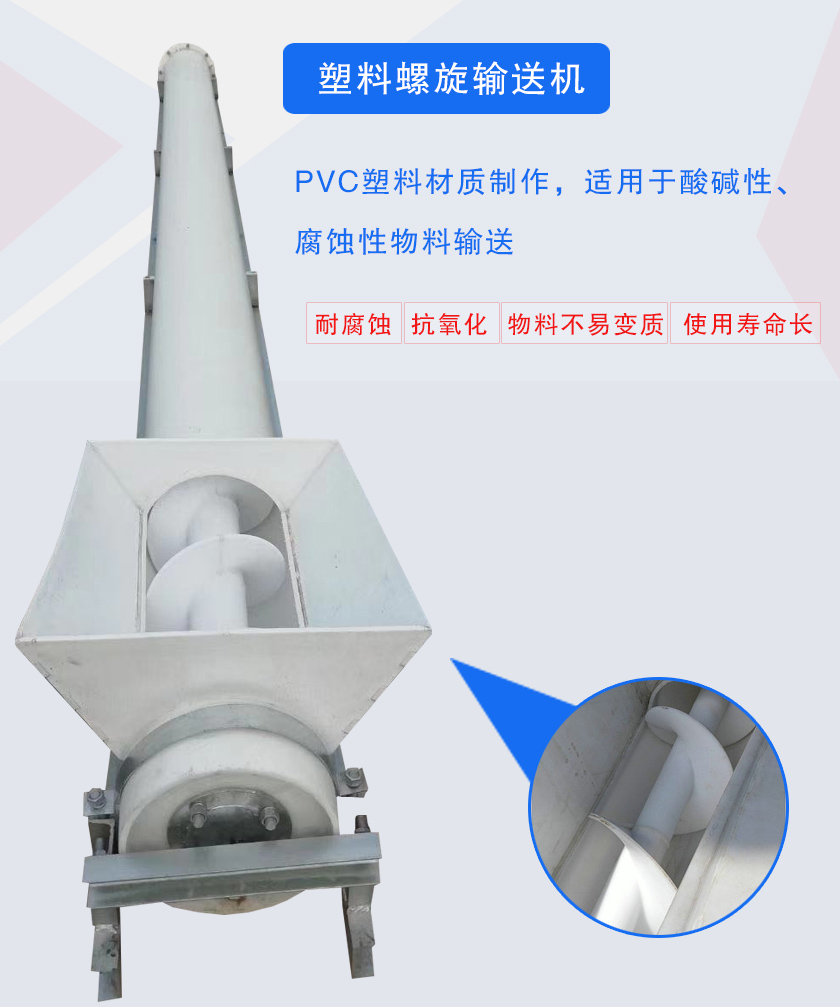 PVC塑料材質(zhì)制作,適用于酸堿性、腐蝕性物料輸送