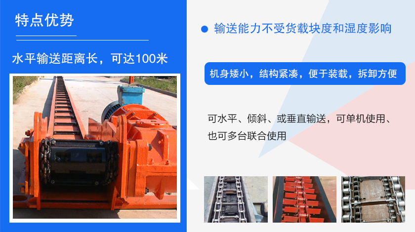可多點進料、多點卸料、能反向運行，機殼密封性好，無粉塵污染