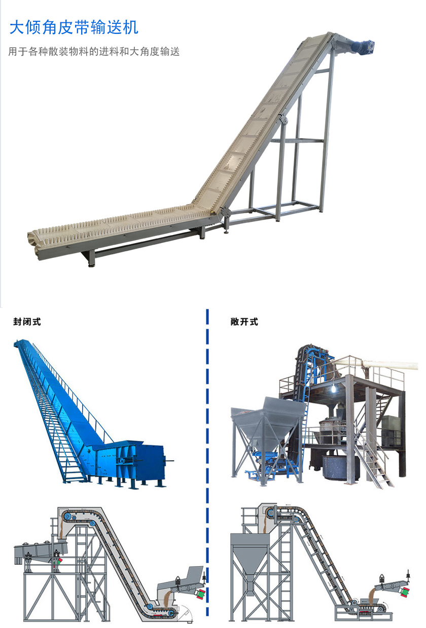 在環(huán)境溫度為-19℃ ~+40℃范圍內(nèi)，輸送堆積比重為0.5-2.5t/m3的各種散狀物料